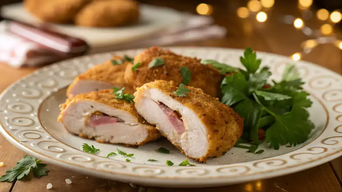 Air fryer Parmesan crusted chicken cutlets